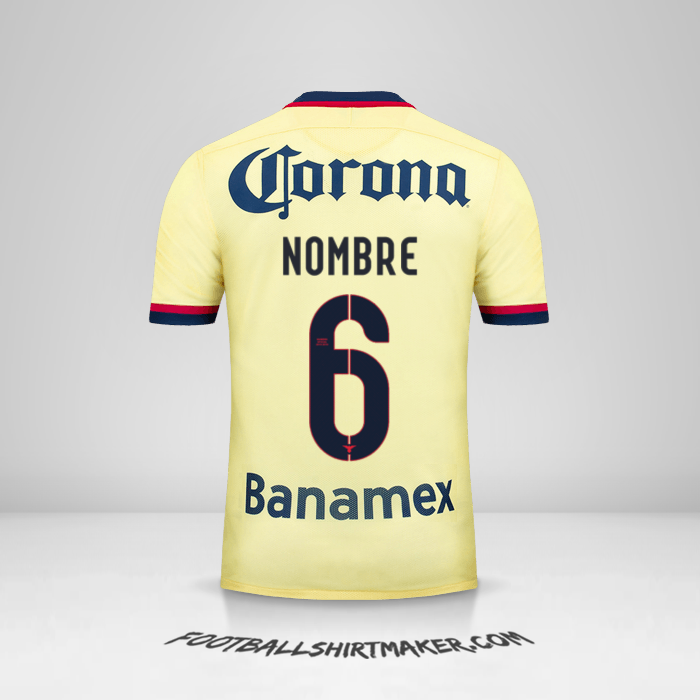 Jersey Club America 2015/16 -  nombre - 6