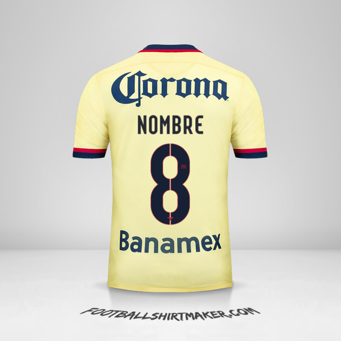 Jersey Club America 2015/16 -  nombre - 8