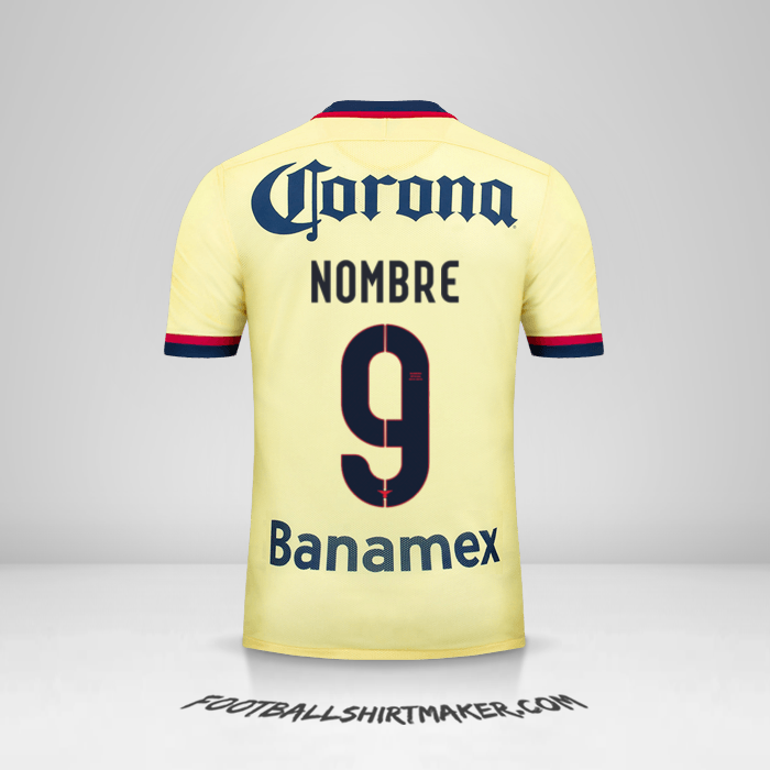 Jersey Club America 2015/16 -  nombre - 9