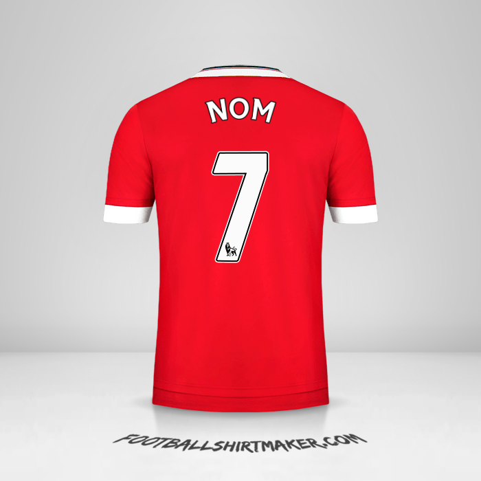 Maillot Manchester United 2015/16 -  nom - 7