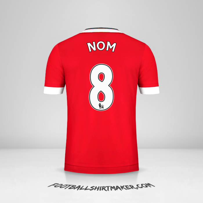 Maillot Manchester United 2015/16 -  nom - 8