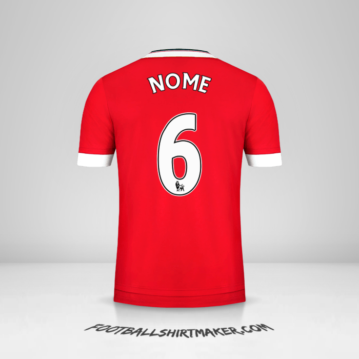 Camisa Manchester United 2015/16 -  nome - 6