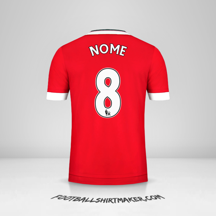 Camisa Manchester United 2015/16 -  nome - 8