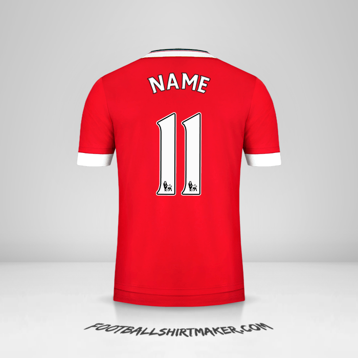 Jersey Manchester United 2015/16 -  name - 11