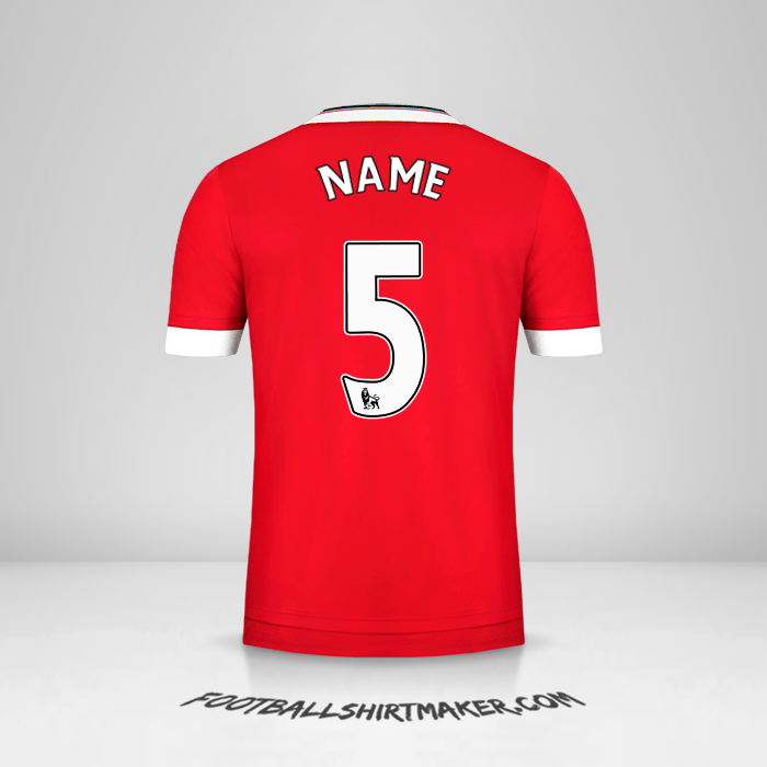 Jersey Manchester United 2015/16 -  name - 5