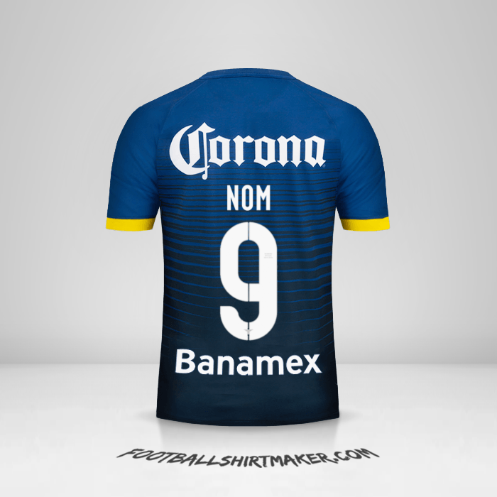 Maillot Club America 2015/16 Extérieur -  nom - 9