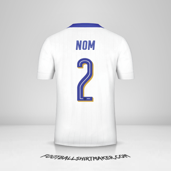 Maillot Italie 2016 Extérieur -  nom - 2