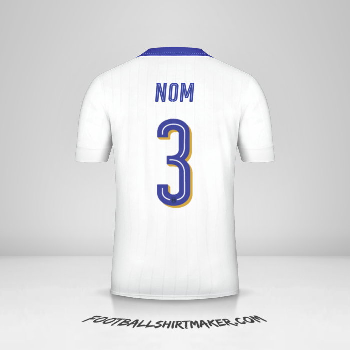 Maillot Italie 2016 Extérieur -  nom - 3