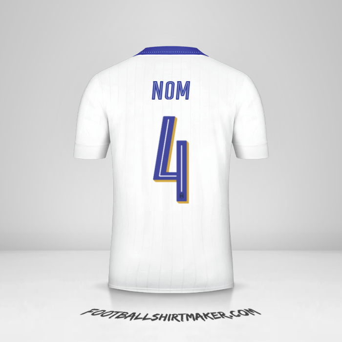 Maillot Italie 2016 Extérieur -  nom - 4