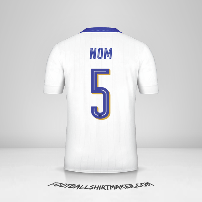 Maillot Italie 2016 Extérieur -  nom - 5