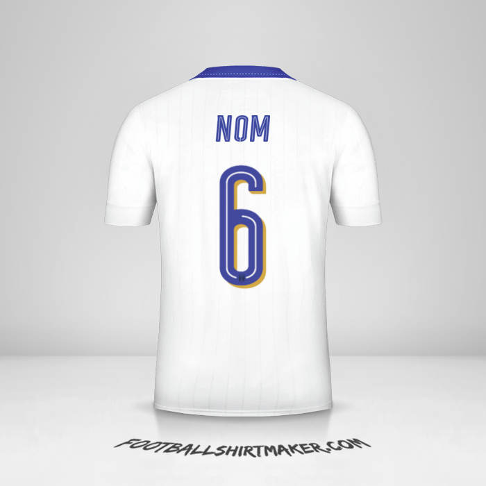 Maillot Italie 2016 Extérieur -  nom - 6