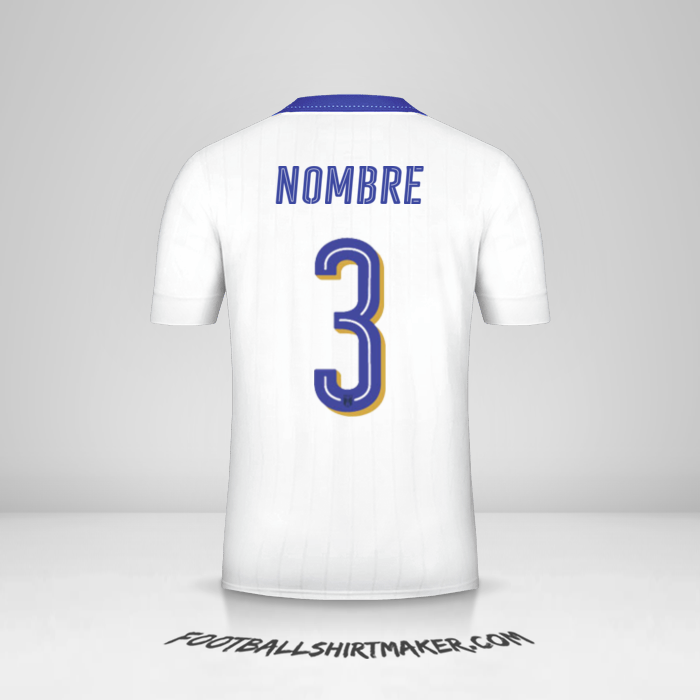 Camiseta Italia 2016 Visita -  nombre - 3