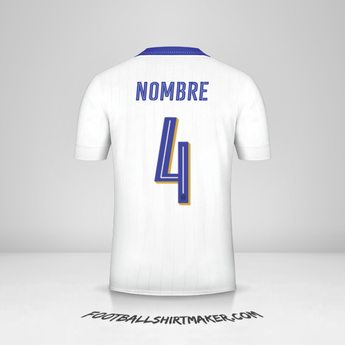 Camiseta Italia 2016 Visita -  nombre - 4