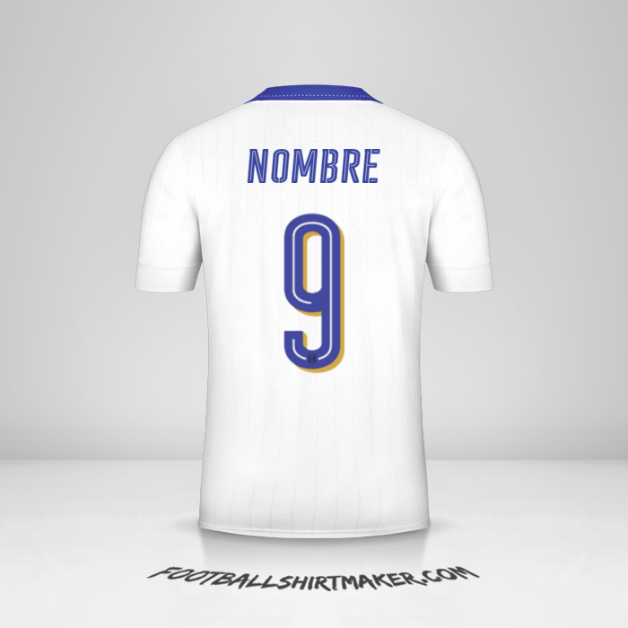 Camiseta Italia 2016 Visita -  nombre - 9