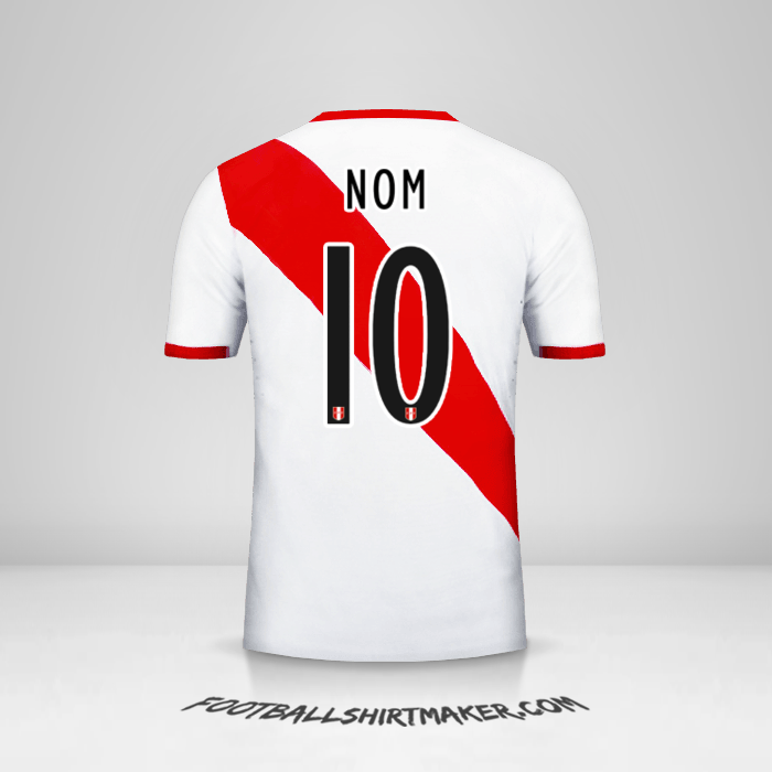 Maillot Pérou 2015/16 -  nom - 10