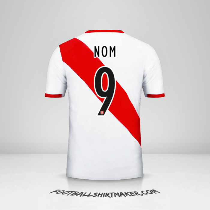 Maillot Pérou 2015/16 -  nom - 9