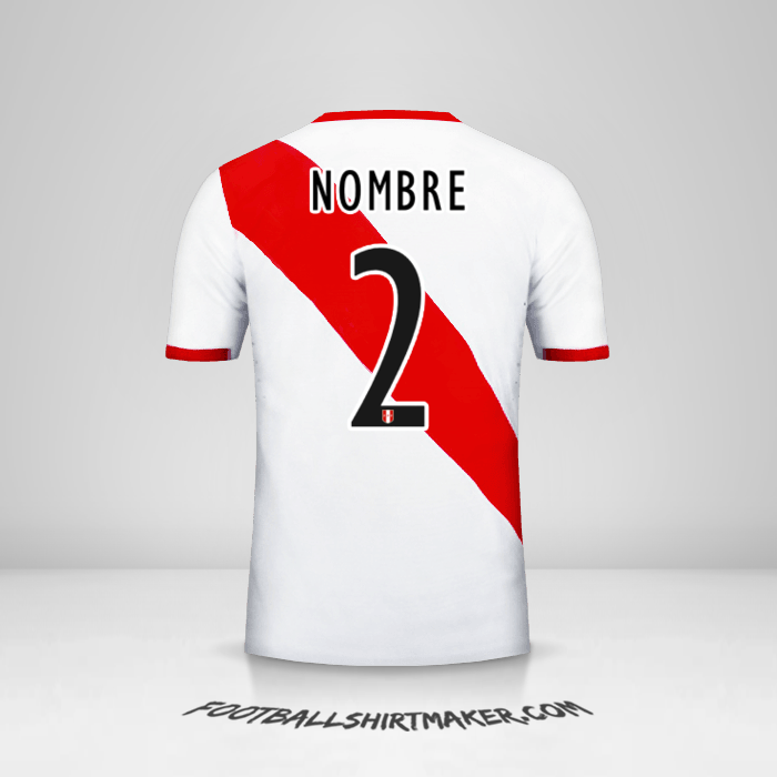 Jersey Peru 2015/16 -  nombre - 2