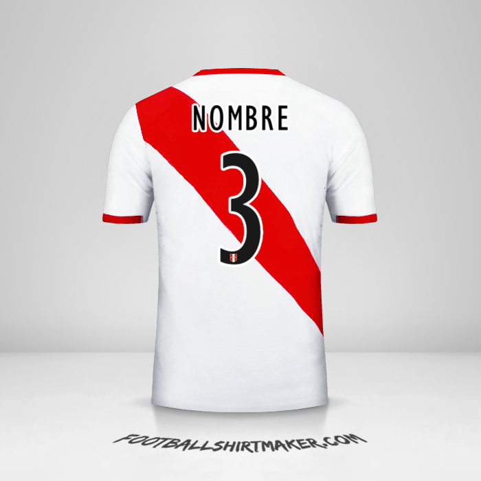 Jersey Peru 2015/16 -  nombre - 3