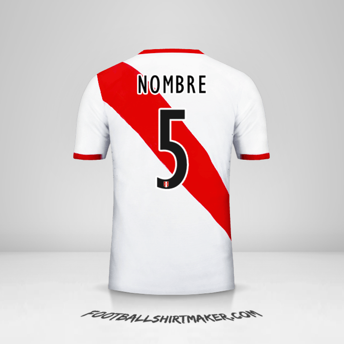 Jersey Peru 2015/16 -  nombre - 5