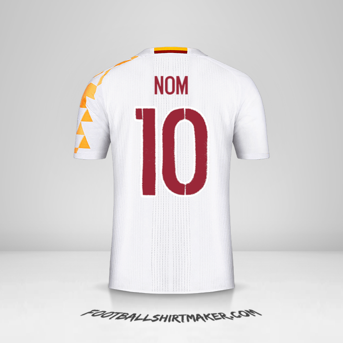 Maillot Espagne 2016 Extérieur -  nom - 10
