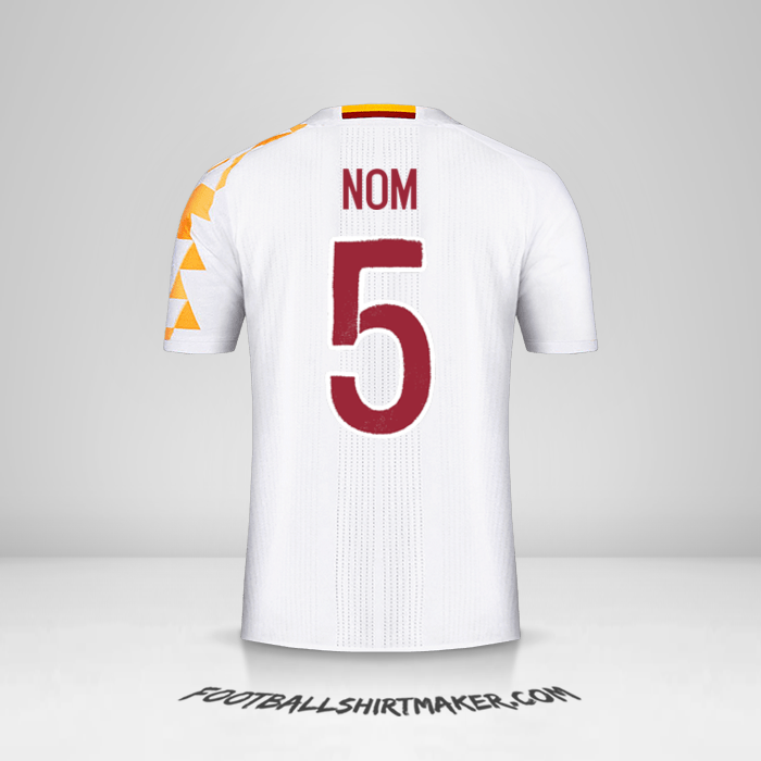 Maillot Espagne 2016 Extérieur -  nom - 5
