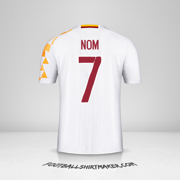 Maillot Espagne 2016 Extérieur -  nom - 7
