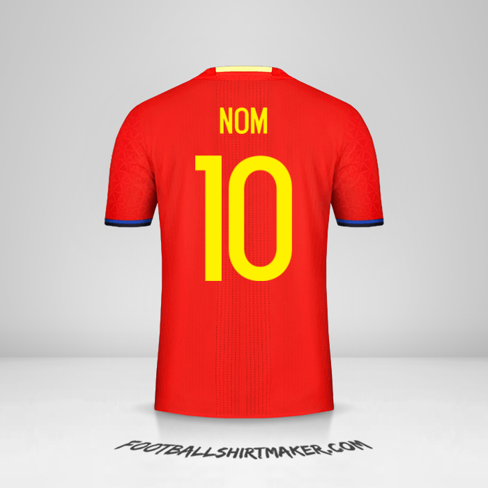 Maillot Espagne 2016 -  nom - 10