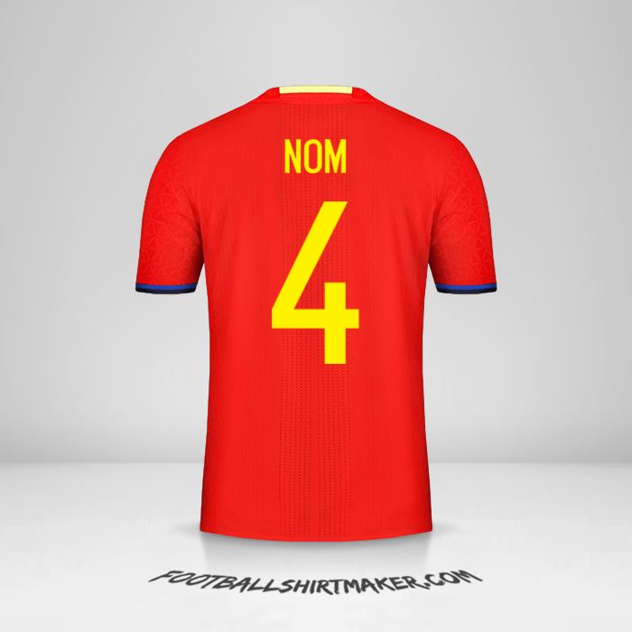 Maillot Espagne 2016 -  nom - 4