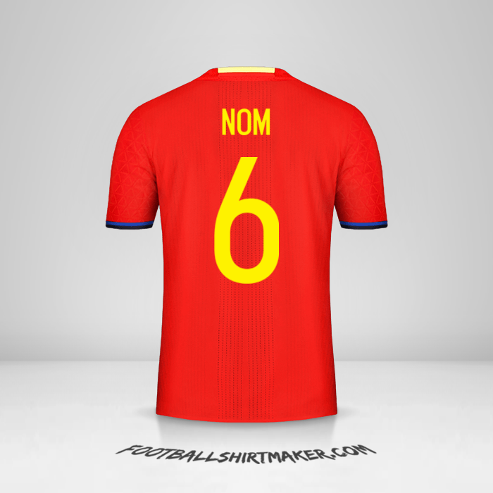 Maillot Espagne 2016 -  nom - 6