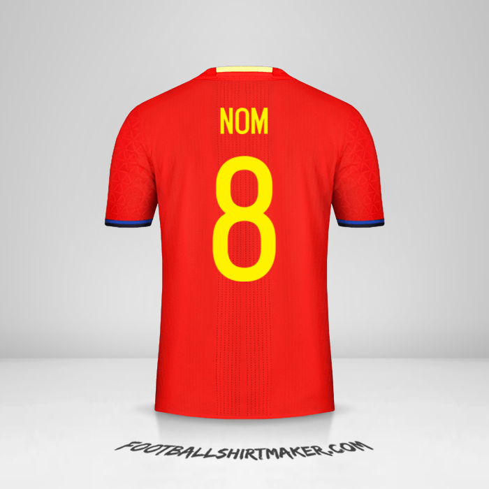 Maillot Espagne 2016 -  nom - 8