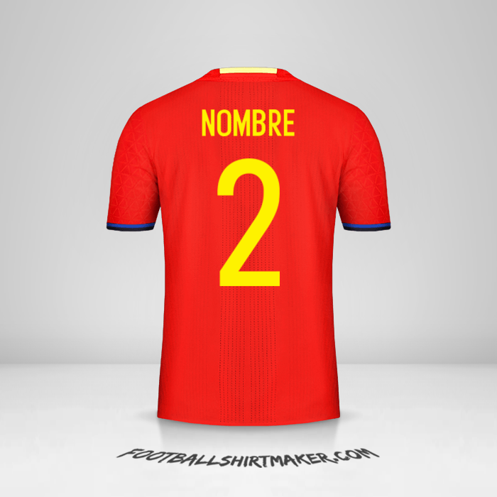 Jersey España 2016 -  nombre - 2