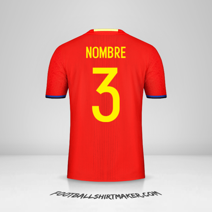 Camiseta España 2016 -  nombre - 3