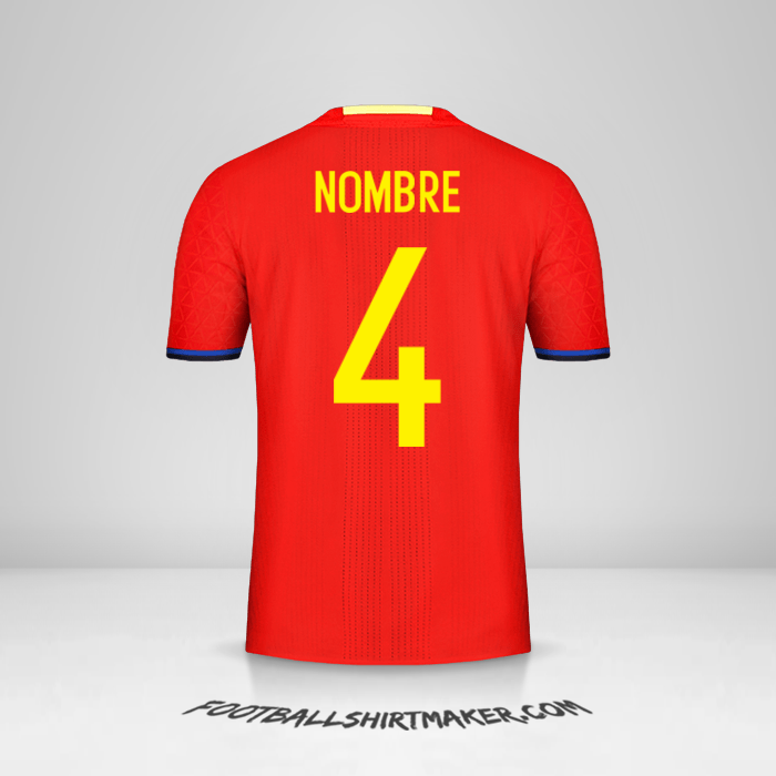 Camiseta España 2016 -  nombre - 4