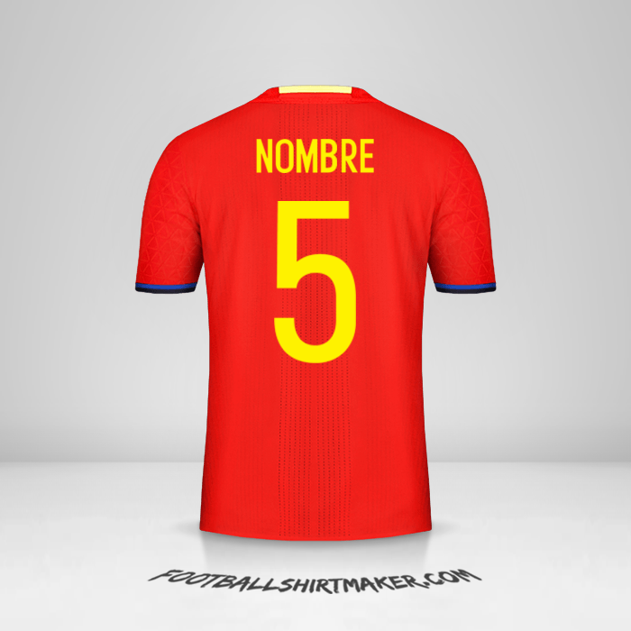 Camiseta España 2016 -  nombre - 5