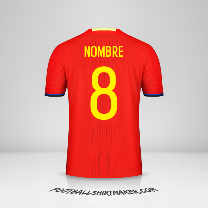 Camiseta España 2016 -  nombre - 8