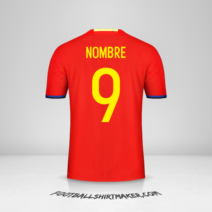 Camiseta España 2016 -  nombre - 9