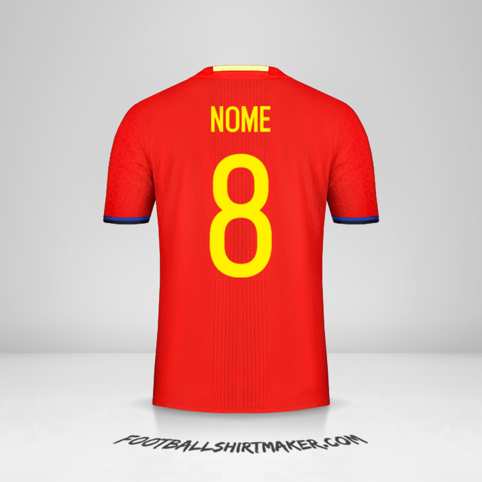 Camisola Espanha 2016 -  nome - 8