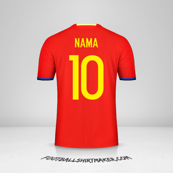 Jersey Spanyol 2016 -  nama - 10