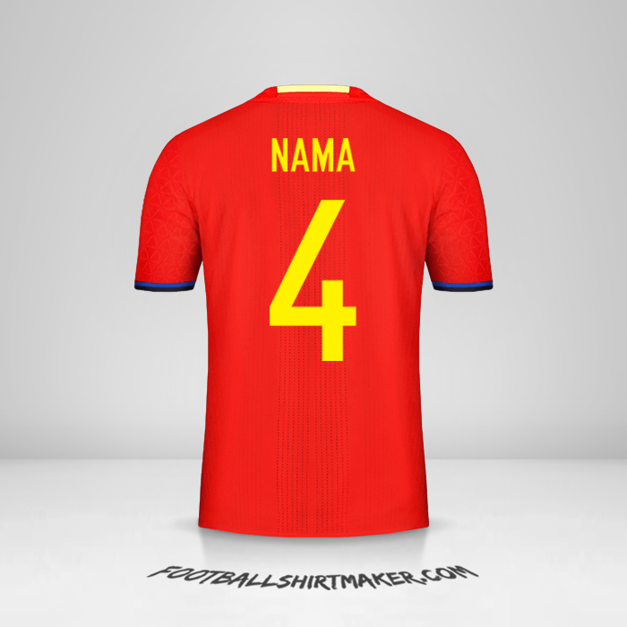 Jersey Spanyol 2016 -  nama - 4