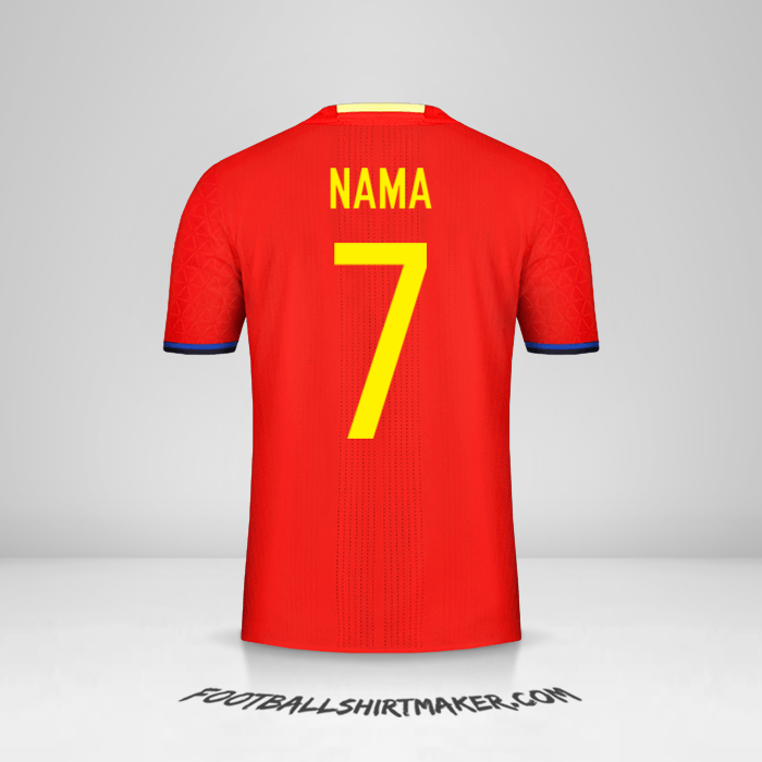 Jersey Spanyol 2016 -  nama - 7