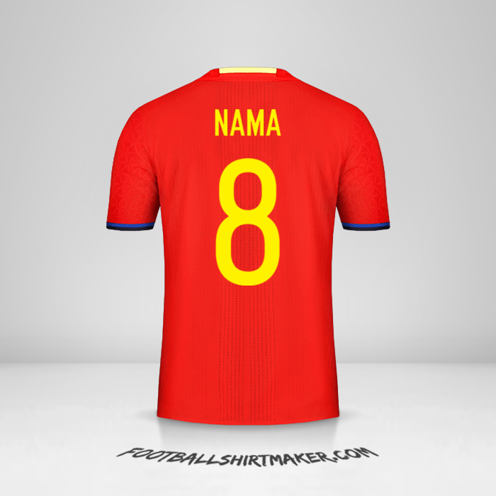 Jersey Spanyol 2016 -  nama - 8