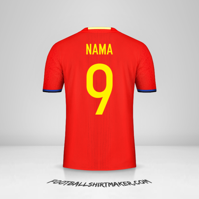 Jersey Spanyol 2016 -  nama - 9