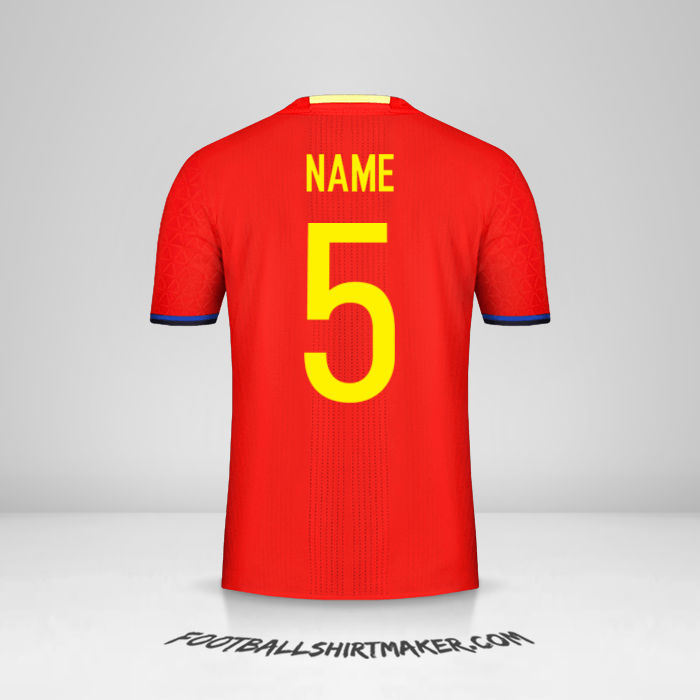 Shirt Spain 2016 -  name - 5