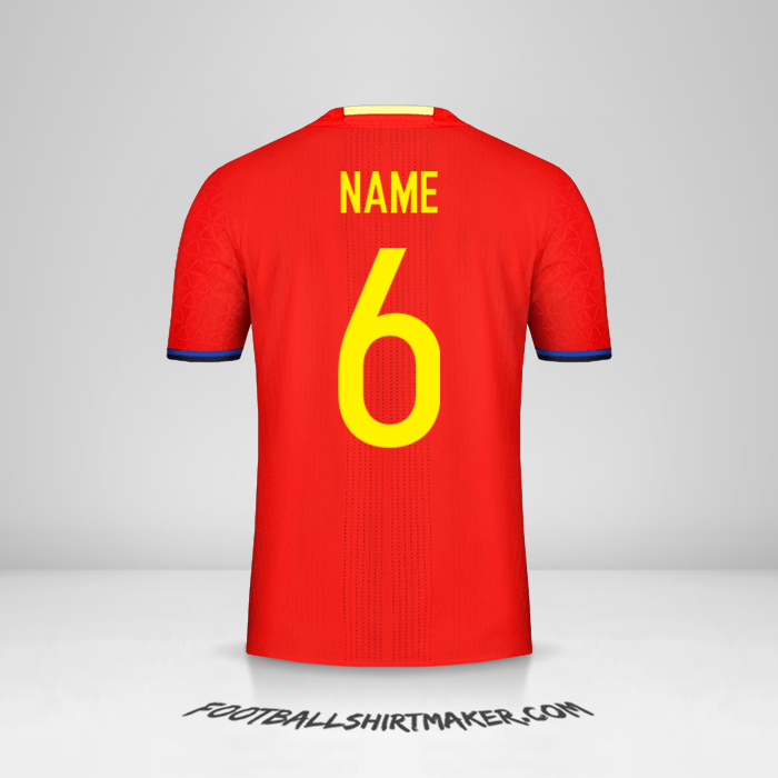 Shirt Spain 2016 -  name - 6