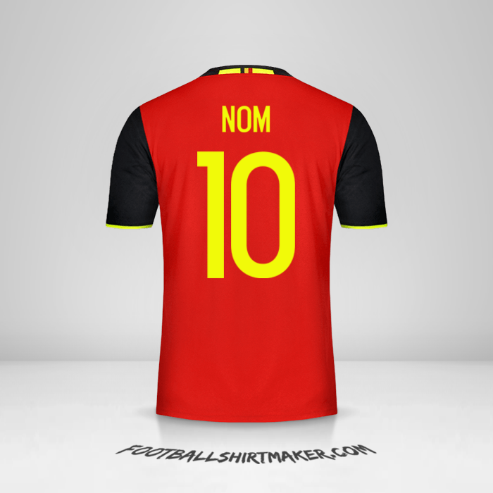 Maillot Belgique 2016 -  nom - 10