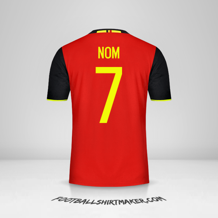 Maillot Belgique 2016 -  nom - 7