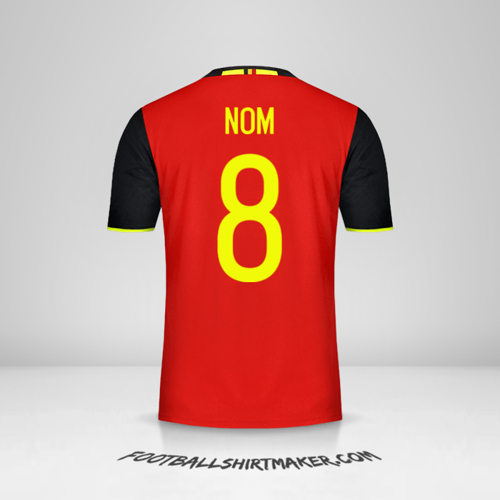 Maillot Belgique 2016 -  nom - 8