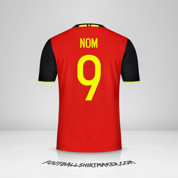 Maillot Belgique 2016 -  nom - 9