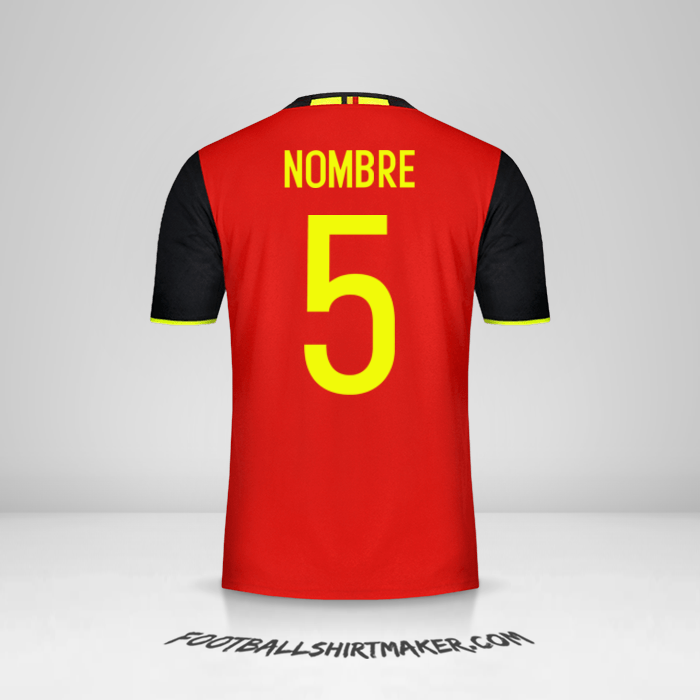 Jersey Belgica 2016 -  nombre - 5