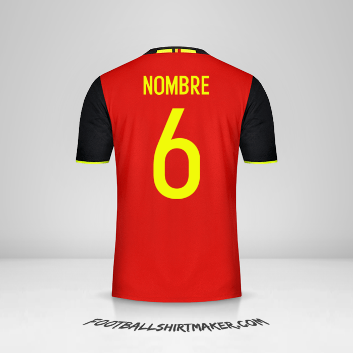 Jersey Belgica 2016 -  nombre - 6